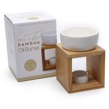 Load image into Gallery viewer, Tealight Bamboo Oil Burner | Fragrant Oils | Pure Essential Oils | Wax Melts and Scent Cakes | Relaxing Aroma | Aromatherapy | Healing | Buckley &amp; Phillips |  Crystal heart Melbourne Australia since 1986