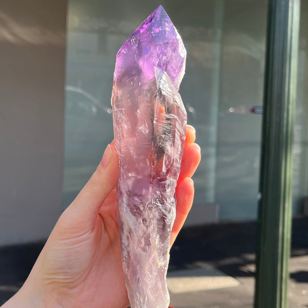 Natural Amethyst Crystal Cluster  | Nice Purple | Stand attached | The Spiritual Stone | Peace Harmony Meditation  | Purifying Energy | Genuine Gems from Crystal Heart Melbourne Australia since 1986