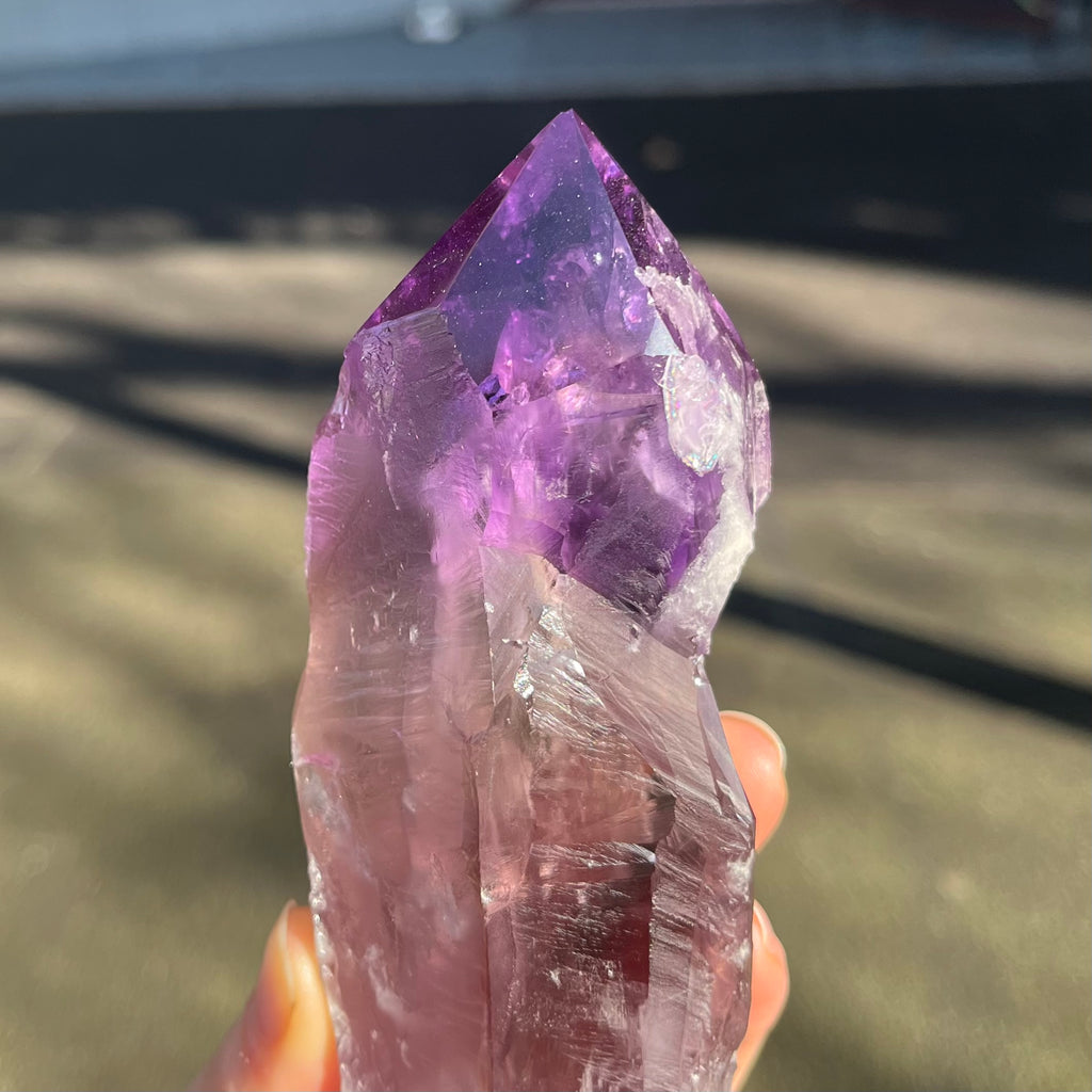 Natural Amethyst Crystal Cluster  | Nice Purple | Stand attached | The Spiritual Stone | Peace Harmony Meditation  | Purifying Energy | Genuine Gems from Crystal Heart Melbourne Australia since 1986