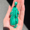 Hand Carved Genuine Malachite | Raised trunk good  Feng Shui Protection | Overcome obstacles | Crystal Heart Melbourne Australia since 1986