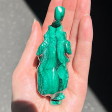 Load image into Gallery viewer, Hand Carved Genuine Malachite | Raised trunk good  Feng Shui Protection | Overcome obstacles | Crystal Heart Melbourne Australia since 1986