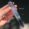 Fluorite Healing Wand | Genuine Stone | Rounded end for Energy & physical healing | Crystal Heart Melbourne Australia Gemstones since 1986