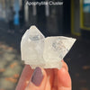 Apophyllite White Druzy Cluster | Translucent Cluster of authentic gemstone crystals | Open Heart Higher Wisdom | Genuine Gems from Crystal Heart Melbourne Australia since 1986