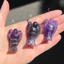 Load image into Gallery viewer, Amethyst Angel | Hand Carved |  Lovely Clear Pink with Veils  |  Genuine Gems from Crystal Heart Melbourne Australia since 1986