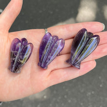 Load image into Gallery viewer, Amethyst Angel | Hand Carved |  Lovely Clear Pink with Veils  |  Genuine Gems from Crystal Heart Melbourne Australia since 1986