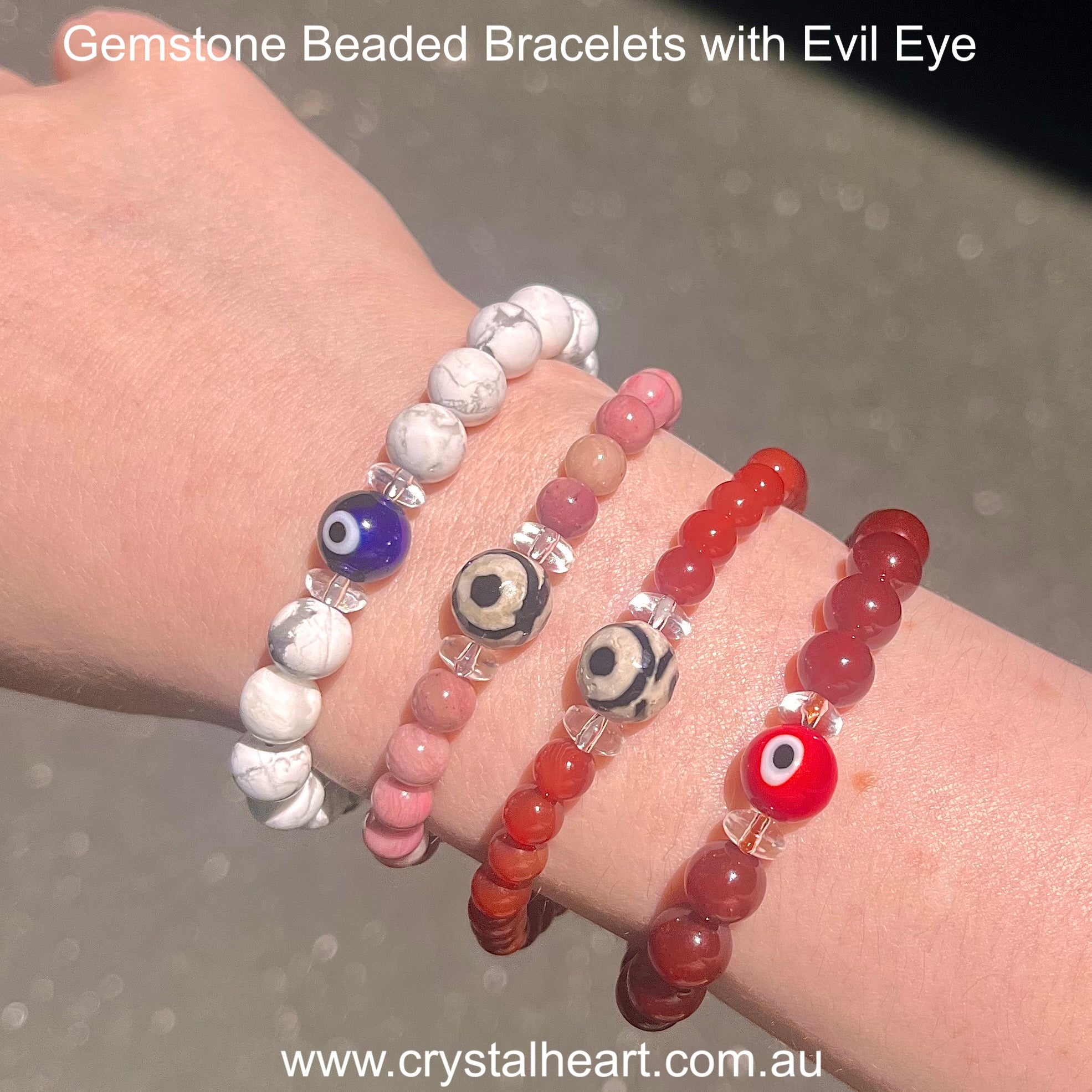 Natural on sale bead bracelets