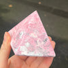 Rhodochrosite Crystal Pyramid | Deep compassion, wish fulfillment | Genuine Gems from Crystal Heart Melbourne Australia since 1986