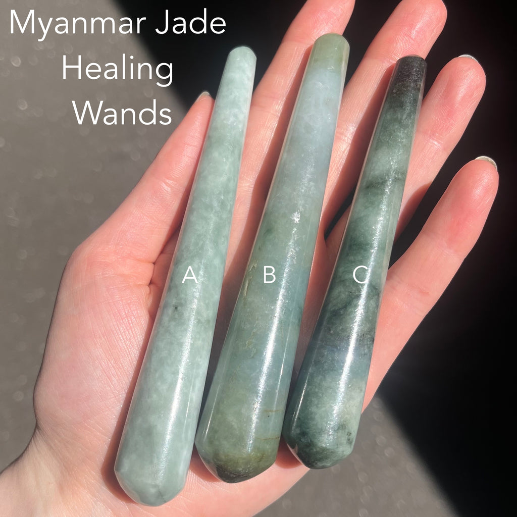 Myanmar Jade Healing Wands