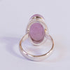 Kunzite Ring | Oval Cabochon | Good colour reasonable Translucency | 925 Sterling Silver | Bezel Set | US Size 6 | Wisdom of the Heart | Taurus Scorpio Leo | Genuine Gems from Crystal heart Melbourne Australia since 1986  