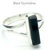 Black Tourmaline Ring | Clean natural unpolished Crystal | Empowerment | Energise | Direction | Protection | Genuine Gems from Crystal Heart Melbourne Australia since 1986