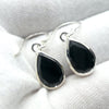 Black Tourmaline Earring | Faceted Teardrops | 925 Sterling Silver  | Empowers and unblocks the physical | protection from negative energies | Genuine Gems from Crystal Heart Melbourne Australia since 1986 