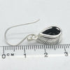 Black Tourmaline Earring | Faceted Teardrops | 925 Sterling Silver  | Empowers and unblocks the physical | protection from negative energies | Genuine Gems from Crystal Heart Melbourne Australia since 1986 