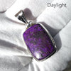 Sugilite Pendant | Rich Purple Oblong Cabochon | 925 Sterling Silver | Genuine S. African Natural Stone | Activate Spiritual Vision | Genuine Gems from Crystal Heart Melbourne Australia since 1986 | AKA Allura or Royal Azel