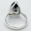 Black Tourmaline in Clear Quartz Ring | Heart Shaped Cabochon | Natural | US Size 7.5, 8, 9, 9.5 | 925 Sterling Silver | Genuine gems from Crystal Heart Melbourne Australia since 1986