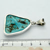 Turquoise Pendant | 925 Sterling Silver | Raw Triangular Nugget | Golden crystals of Pyrites | Arizona | Sagittarius Scorpio Pisces | Genuine Gems from Crystal Heart Melbourne since 1986