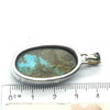 Persian Turquoise Pendant | 925 Sterling Silver | Oval | Golden crystals of Pyrites | Arizona | Sagittarius Scorpio Pisces | Genuine Gems from Crystal Heart Melbourne since 1986