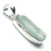 Aquamarine Gemstone Pendant | Raw nugget | 925 Sterling Silver |  Translucent Blue Ice | Bezel Set | Open Back | Peaceful emotional guidance and integration | Flow through obstacles | Genuine Gemstones from Crystal Heart Melbourne Australia since 1986