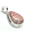 Rhodochrosite Pendant | Translucent Salmon pink with good translucence | 925 Sterling Silver Setting with open back | Deep compassion, wish fulfillment | Genuine Gems from Crystal Heart Melbourne Australia since 1986