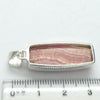 Rhodochrosite Pendant | Translucent Salmon pink with good translucence | 925 Sterling Silver Setting with open back | Deep compassion, wish fulfillment | Genuine Gems from Crystal Heart Melbourne Australia since 1986