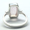 Morganite Ring | Faceted Oblong | Pink Beryl | Good Color &Translucency | 925 Sterling Silver | Besel Set | Comfy Curved Bezel | US Size 7 | AUS Size N1/2 | Divine Love | Libra Stone | Genuine Gems from Crystal Heart Melbourne Australia since 1986