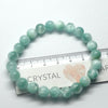 Green Angelite | Stretch Bracelet | 8 mm Beads | Peaceful | Soothing | Uplifting | Genuine Gems from Crystal Heart Melbourne Australia since 1986