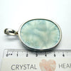 Larimar Pendant, V. Large Oval Cabochon, 925 Sterling Silver