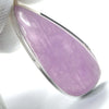 Kunzite Pendant | Teardrop  Cabochon | Good colour Translucency | 925 Sterling Silver | Bezel Set | Wisdom of the Heart | Taurus Scorpio Leo | Genuine Gems from Crystal heart Melbourne Australia since 1986  