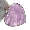 Kunzite Pendant | Heart Cabochon | Good colour Translucency | 925 Sterling Silver | Bezel Set | Wisdom of the Heart | Taurus Scorpio Leo | Genuine Gems from Crystal heart Melbourne Australia since 1986  