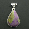 Stichtite in Serpentine Pendant, Cabochon in 925 Sterling Silver r2