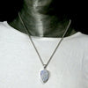 Moonstone Pendant, Raw Unpolished Tear, 925 Sterling Silver r5