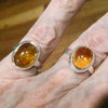 Citrine Ring | Oval  Cabochon | 925 Sterling Silver | US Size 7 | 9 | Abundant Energy | Burn up Negativity | Positive Energy | Healing Confidence | Genuine Gems from Crystal Heart Melbourne Australia  since 1986