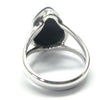 Black Onyx Ring | Solid 925 Sterling Silver Setting | Teardrop  cabochon | Mens Signet Style | US Size 76.5 | AUS Size M1/2 | Personally Empowering | Genuine Gems from Crystal Heart Melbourne Australia since 1986