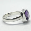 Amethyst Ring | Faceted Square Stone | Single Band | 925 Sterling Silver  | US Size 7 or 8 | AUS Size N1/2 | P1/2 | Genuine Gems from Crystal Heart Australia since 1986