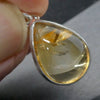 Citrine Pendant |Teardrop Cabochon | 925 Sterling Silver | Abundant Energy | Repel Negativity | Positive Healing Energy | Aries Gemini Leo Libra | Genuine Gems from Crystal Heart Melbourne Australia  since 1986