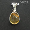 Citrine Pendant |Teardrop Cabochon | 925 Sterling Silver | Abundant Energy | Repel Negativity | Positive Healing Energy | Aries Gemini Leo Libra | Genuine Gems from Crystal Heart Melbourne Australia  since 1986