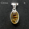 Citrine Pendant | Oval Cabochon | 925 Sterling Silver | Abundant Energy | Repel Negativity | Positive Healing Energy | Aries Gemini Leo Libra | Genuine Gems from Crystal Heart Melbourne Australia  since 1986