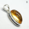 Citrine Pendant | Oval Cabochon | 925 Sterling Silver | Abundant Energy | Repel Negativity | Positive Healing Energy | Aries Gemini Leo Libra | Genuine Gems from Crystal Heart Melbourne Australia  since 1986