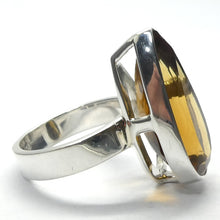 Load image into Gallery viewer, Citrine Ring, Brandy Shade, Faceted Teardrop, 925 Sterling Silver Kt