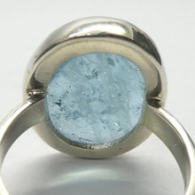 Load image into Gallery viewer, Aquamarine Ring | Oval Cabochon | 925 Sterling Silver | US Size 6 | AUS Size L1/2 | Genuine Gems from Crystal Heart Melbourne Australia since 1986