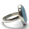 Aquamarine Ring | Oval Cabochon | 925 Sterling Silver | US Size 6 | AUS Size L1/2 | Genuine Gems from Crystal Heart Melbourne Australia since 1986