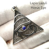 Lapis Lazuli Pendant | Horus Eye | Pyramid | Lovely Colour  | 925 Sterling Silver | Deep Royal Blue | Genuine gems from Crystal Heart Melbourne Australia since 1986