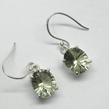 Load image into Gallery viewer, AAA Grade Prasiolite Earring | Green Amethyst | 925 Sterling Silver | Small Faceted Rounds  | Simple quality setting  | Genuine Gems from Crystal Heart Melbourne Australia since 1986 