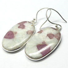 Load image into Gallery viewer, Pink Tourmaline in Milky Quartz Earrings | Oval Cabochons | 925 Sterling Silver  | Simplr Bezel Setting | Nurture your love and compassion | Genuine Gems from Crystal Heart Melbourne Australia since 1986 