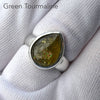 Green Tourmaline Ring | 925 Sterling Silver | US Size 8 | AUS Size P1/2 | Energise | Unblock Heart | | Leo Scorpio Sagittarius Star stone | Genuine gems from Crystal Heart Melbourne Australia since 1986