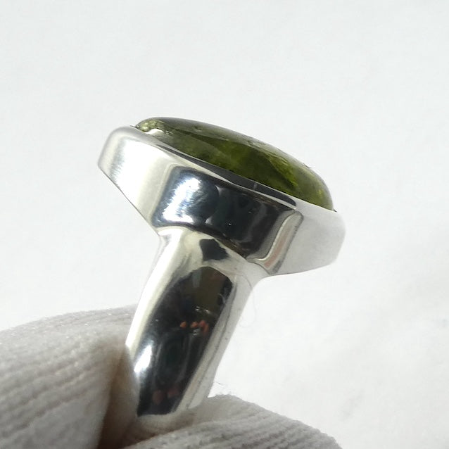 Green Tourmaline Ring | 925 Sterling Silver | US Size 8 | AUS Size P1/2 | Energise | Unblock Heart | | Leo Scorpio Sagittarius Star stone | Genuine gems from Crystal Heart Melbourne Australia since 1986