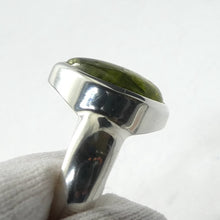 Load image into Gallery viewer, Green Tourmaline Ring | 925 Sterling Silver | US Size 8 | AUS Size P1/2 | Energise | Unblock Heart | | Leo Scorpio Sagittarius Star stone | Genuine gems from Crystal Heart Melbourne Australia since 1986