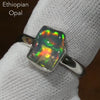 Ethiopian Opal Gemstone Ring | Polished rough nugget | Colour Flash | US Size 7 | AUS Size N1/2 | Genuine Gemstones from  Crystal Heart Australia since 1986