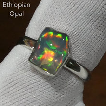 Load image into Gallery viewer, Ethiopian Opal Gemstone Ring | Polished rough nugget | Colour Flash | US Size 7 | AUS Size N1/2 | Genuine Gemstones from  Crystal Heart Australia since 1986