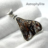 Astrophyllite Crystal Cluster Natural Druse Pendant | 925 Sterling silver | Metallic gold bronze | Star-Leaf | Scorpio | Feldspar Matrix | Genuine Gemstones from Crystal Heart Melbourne since 1986