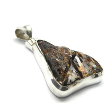 Load image into Gallery viewer, Astrophyllite Crystal Cluster Natural Druse Pendant | 925 Sterling silver | Metallic gold bronze | Star-Leaf | Scorpio | Feldspar Matrix | Genuine Gemstones from Crystal Heart Melbourne since 1986